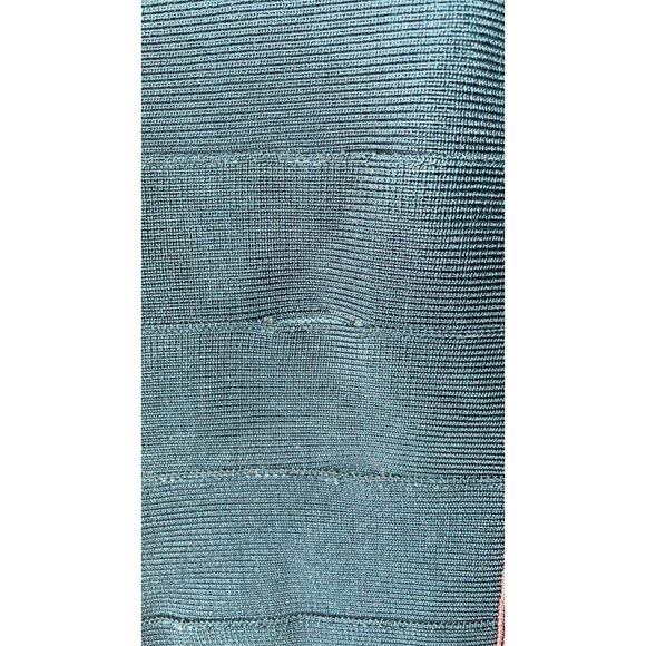 Herve Leger Bodycon Bandage Zipper Green Mini Dress XS - Picture 6 of 6